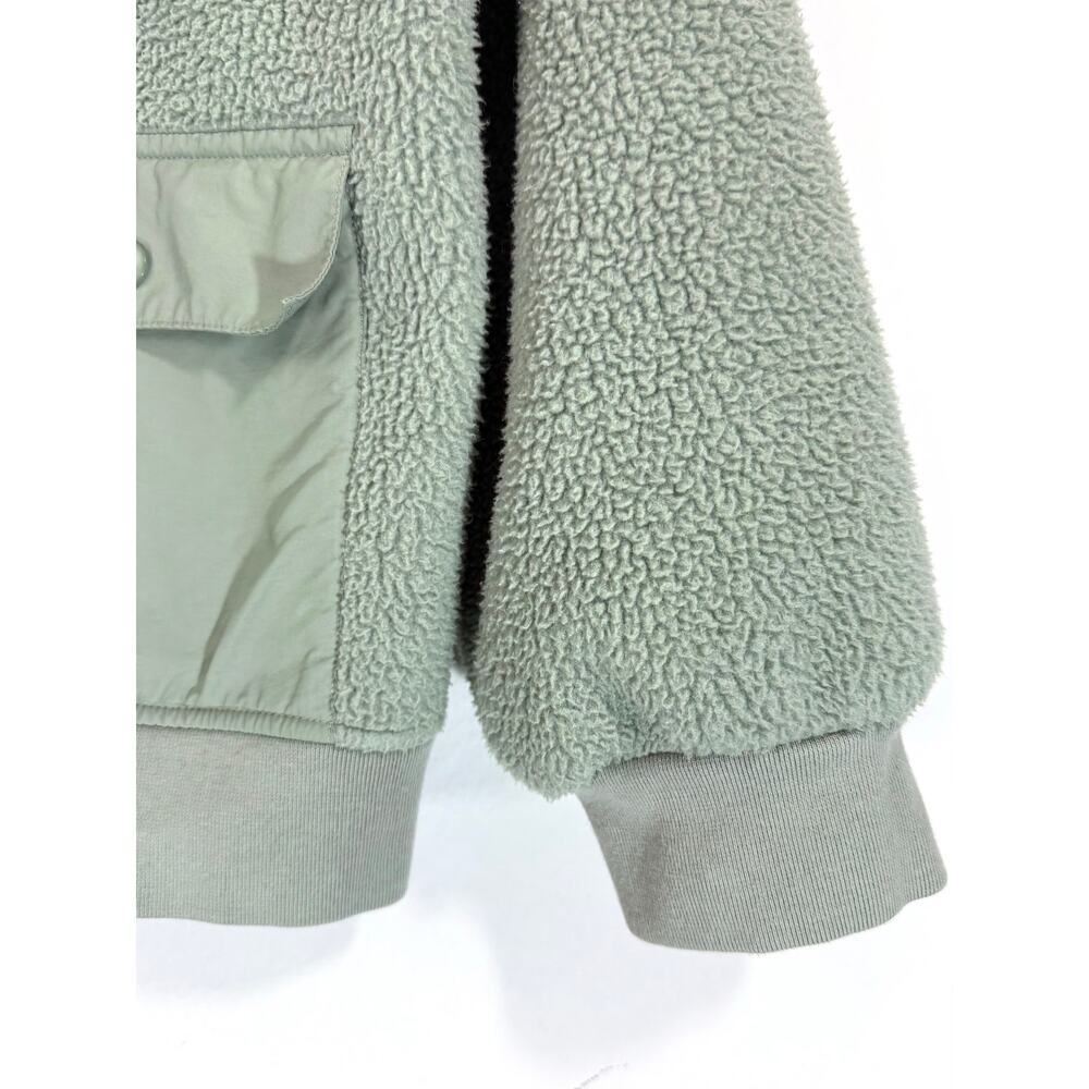 Madewell (Re)sourced Recycled Fleece Hooded Zip Jacket Frosted Willow Size L - Picture 8 of 13